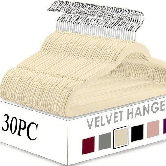 Flocked Hangers 30pc