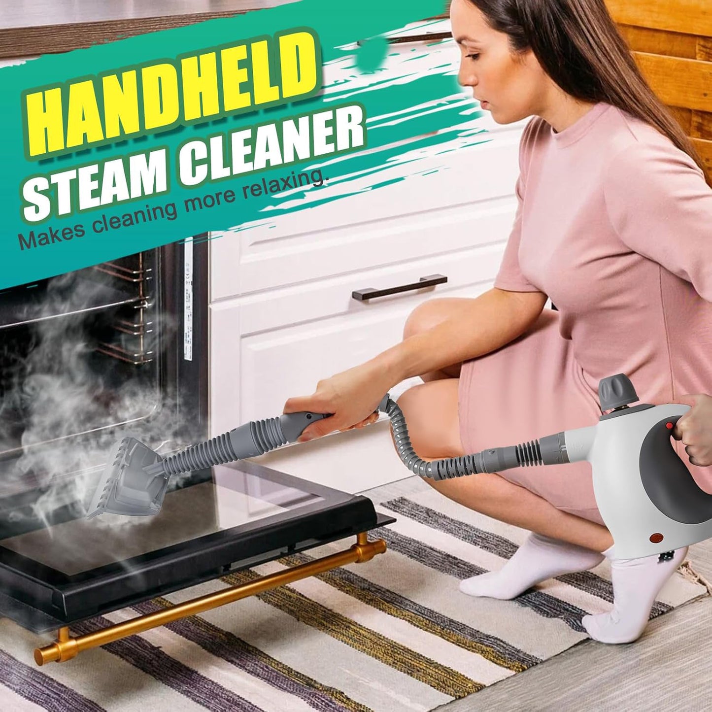 Handheld Steam Cleaner With Safety Lock,