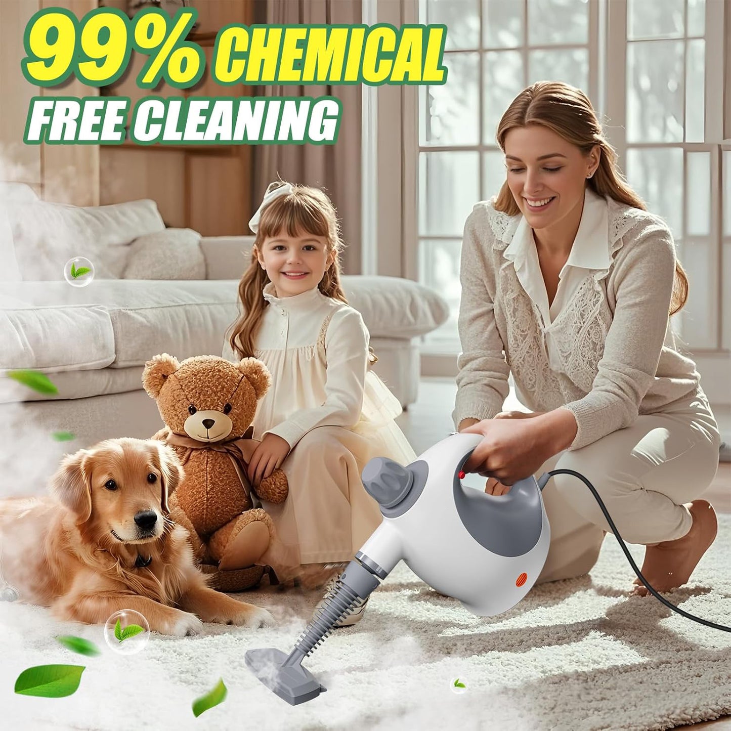 Handheld Steam Cleaner With Safety Lock,