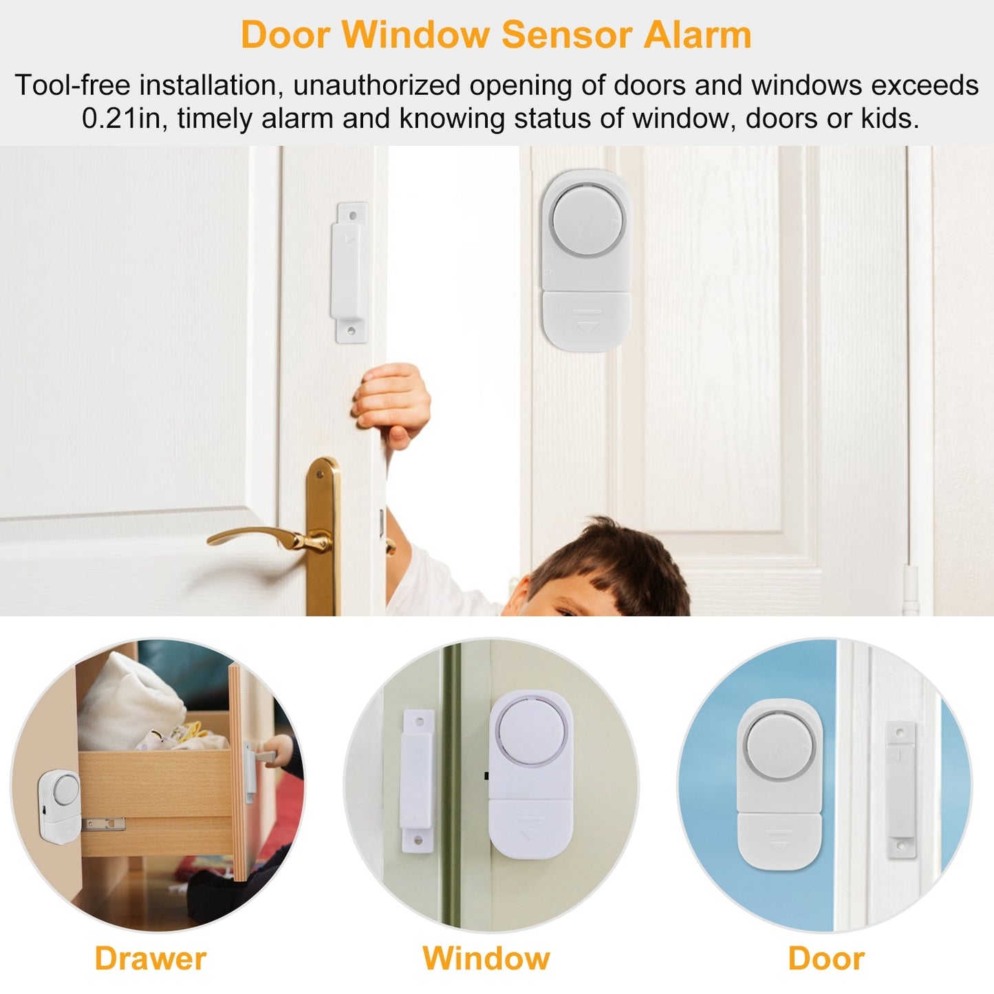 Wireless Window Door Magnet Alarms