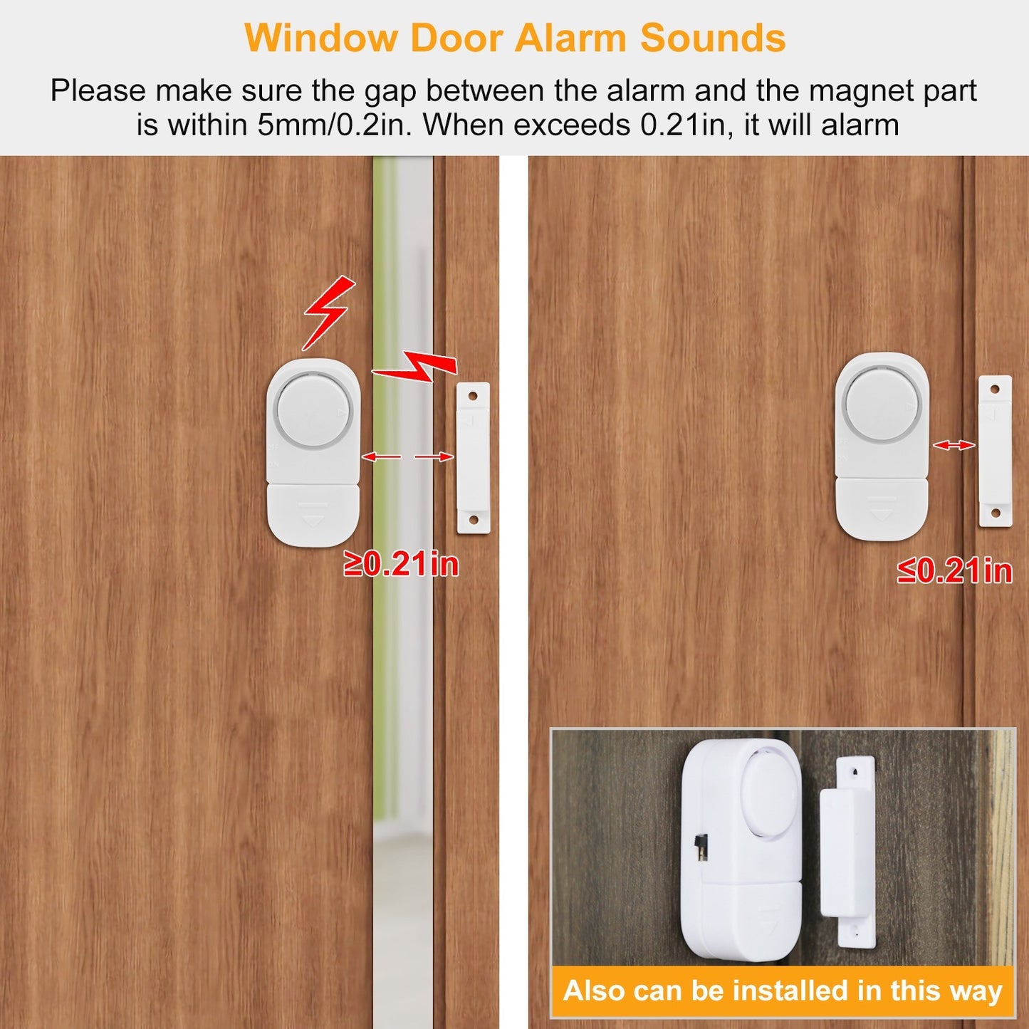 Wireless Window Door Magnet Alarms