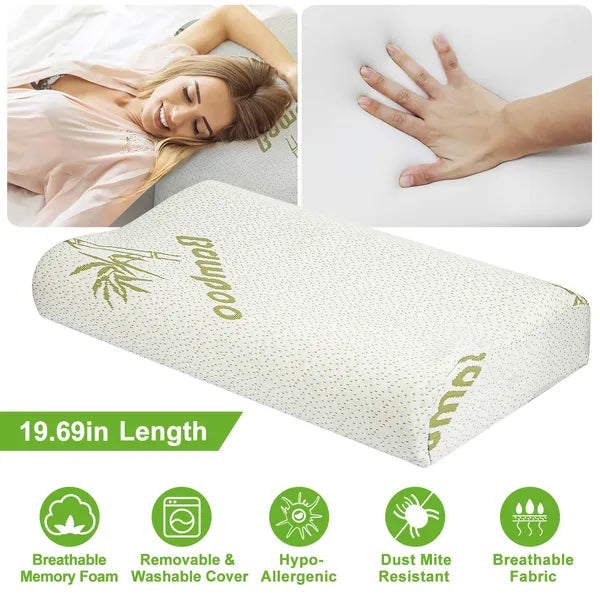 Contoured Cervical Orthopedic Pillow Neck Support Breath Pillow