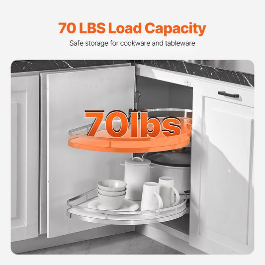 2 Tier Swing Right Blind Corner Cabinet Pull Out Soft Close