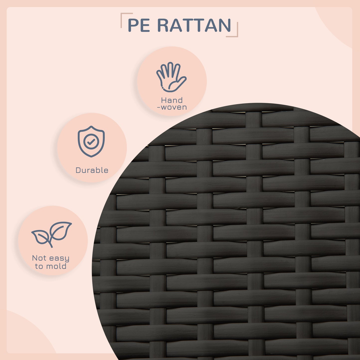 Wicker Dog Bed Outdoor Elevated With Rattan Canopy Cushioned