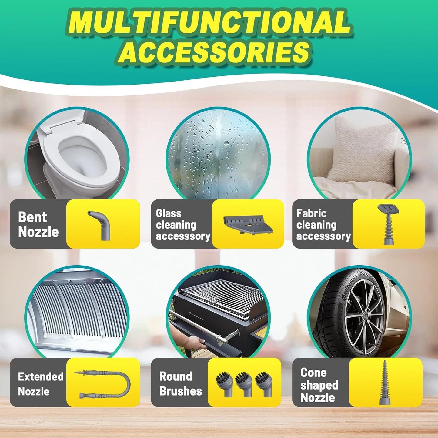 Handheld Steam Cleaner With Safety Lock,