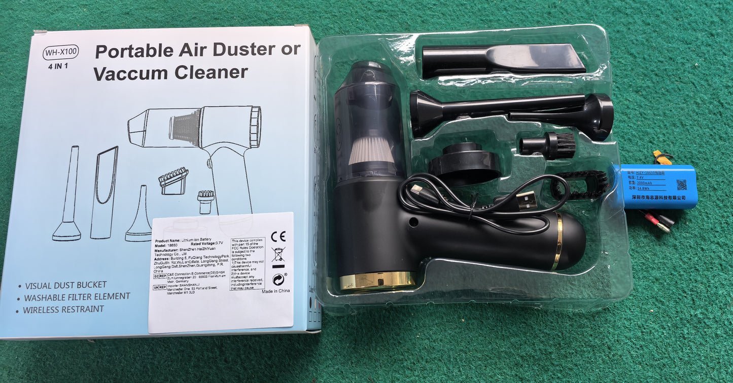 High-power, Multi-nozzle Handheld Car Vacuum Cleaner.
