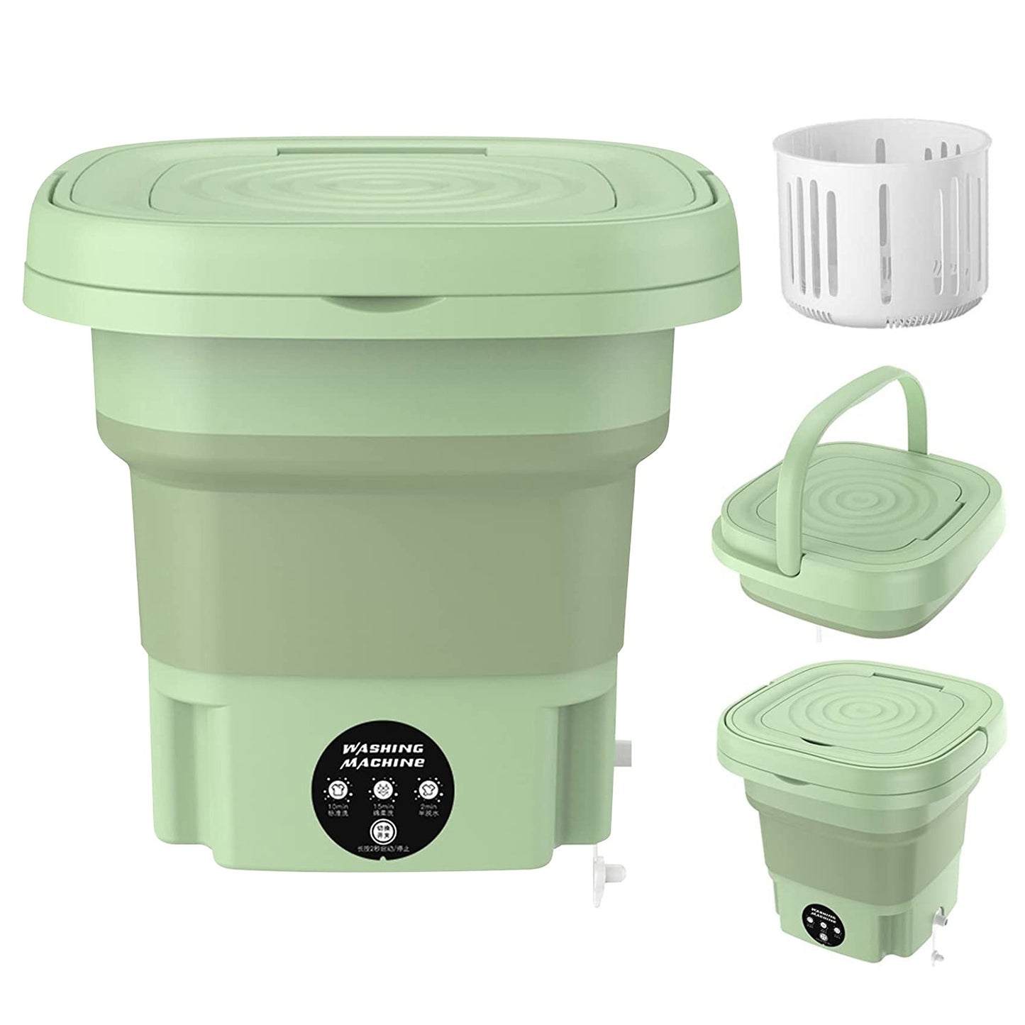 Portable Washing Machine Foldable Laundry Machine For Underwear Socks Towels Baby Clothes