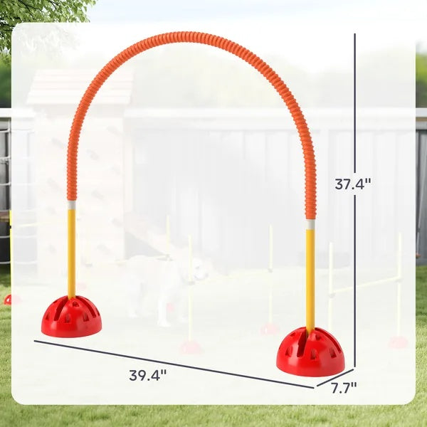 4 Piece Dog Agility Course Backyard Set