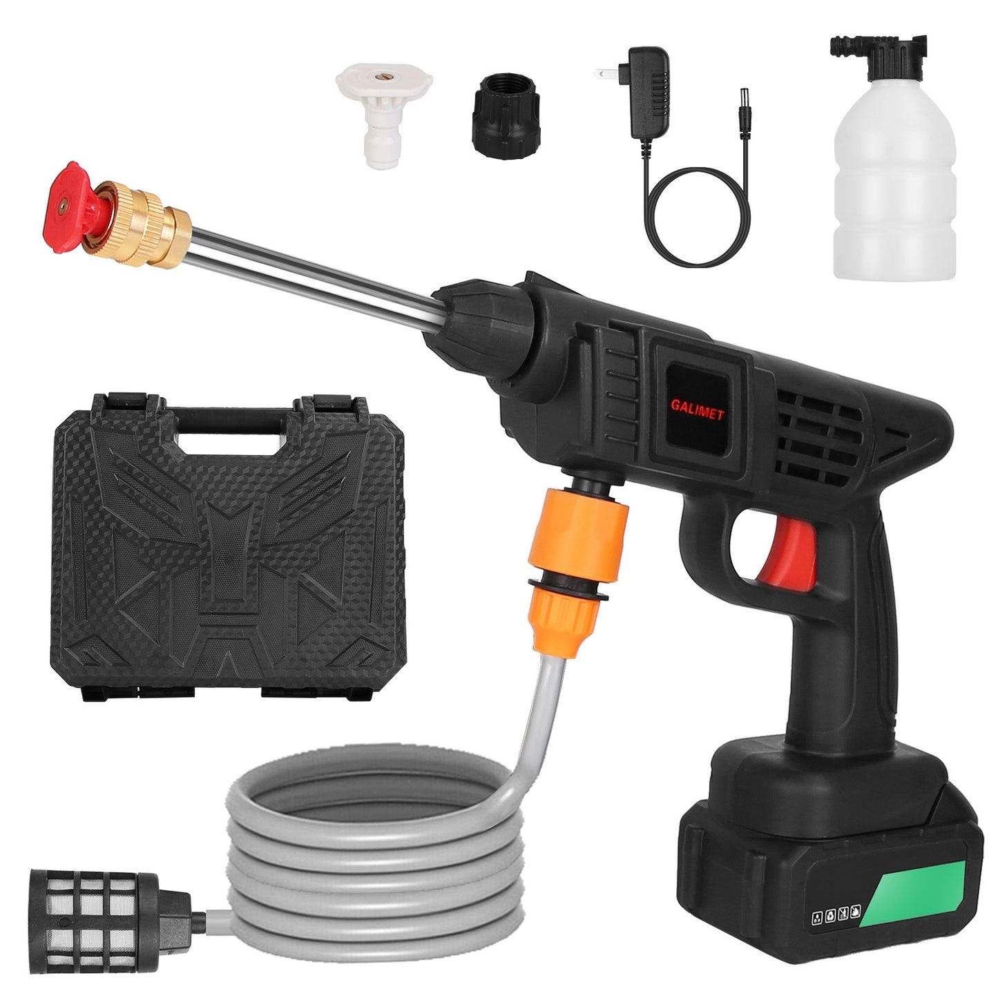 Cordless Pressure Washer, Portable Electric Power Washer High Pressure Water Sprayer