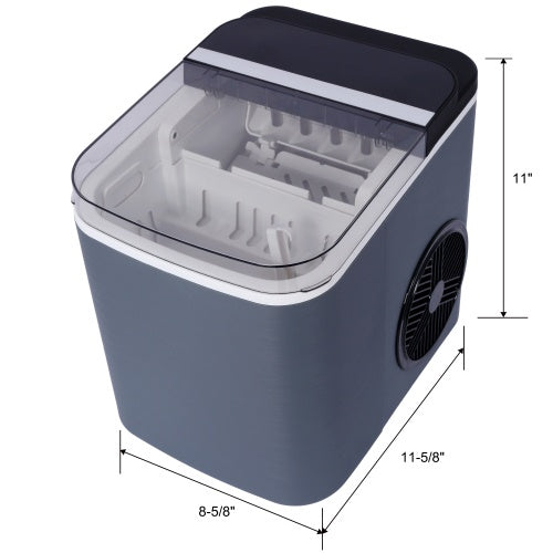 Ice Maker Countertop, Portable Ice Machine, Self-Cleaning Ice Makers With Basket And Scoop,