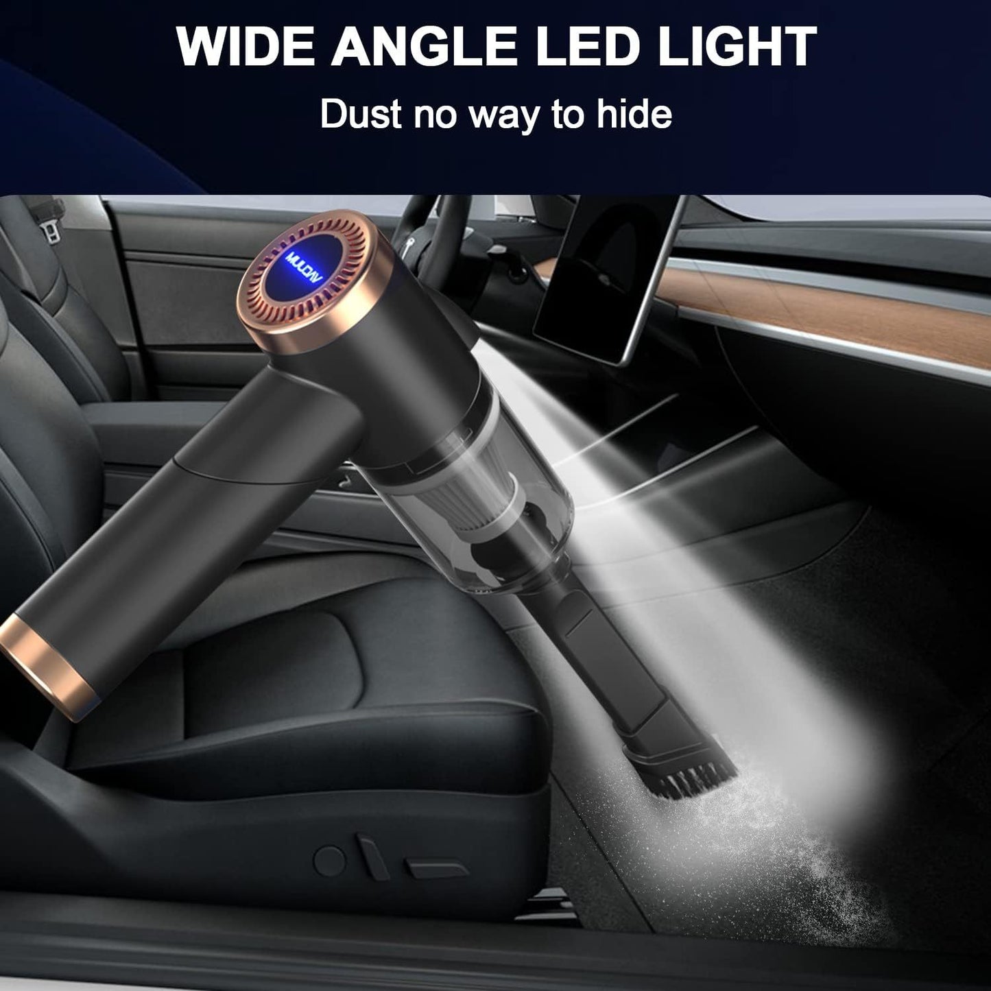 High-power, Multi-nozzle Handheld Car Vacuum Cleaner.