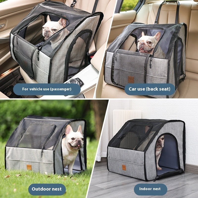 Portable Foldable Car Waterproof  Pet Cage