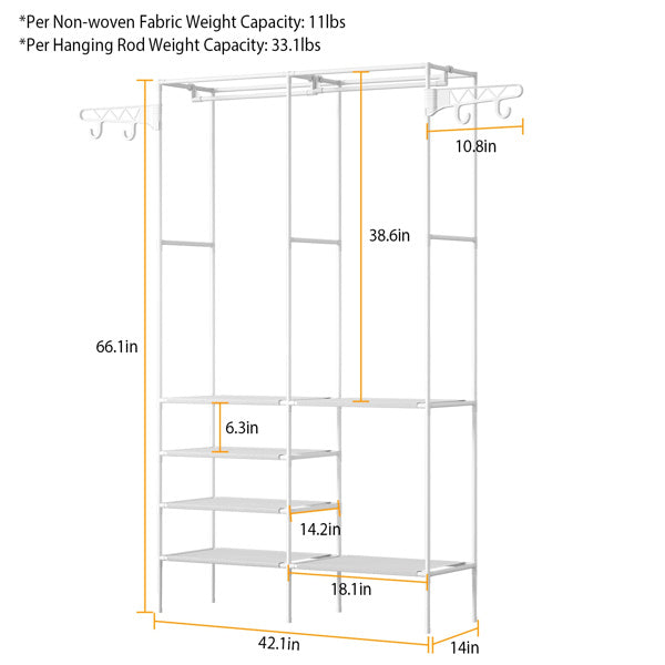 4-layer Shelf, Closet Organizer,