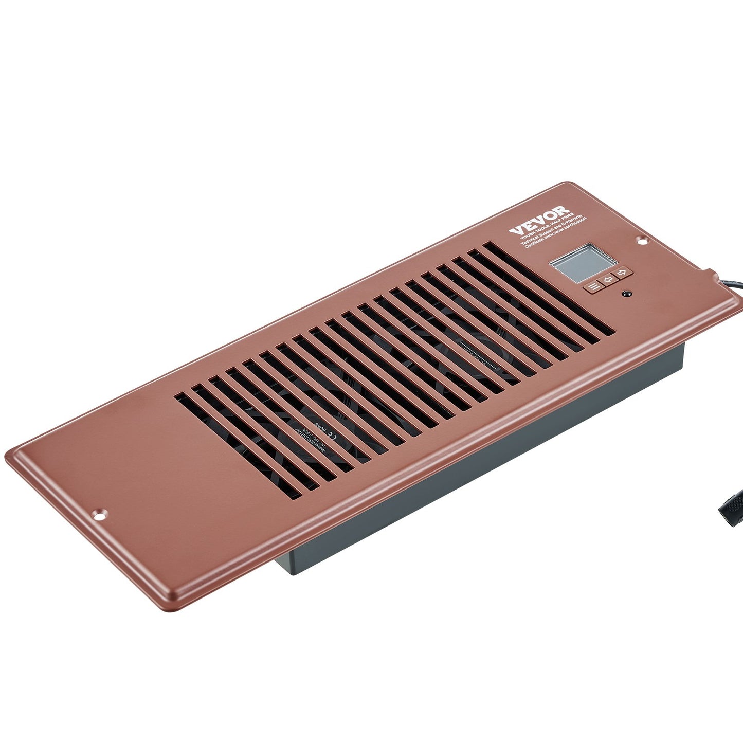 VEVOR Register Booster Fan, Quiet Vent Booster Fan Fits  Register Holes, With Remote Control And Thermostat Control,