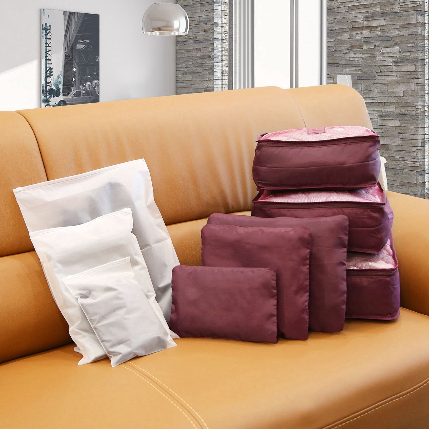 9Pcs Per Set Clothes Storage Bags Water-Resistant