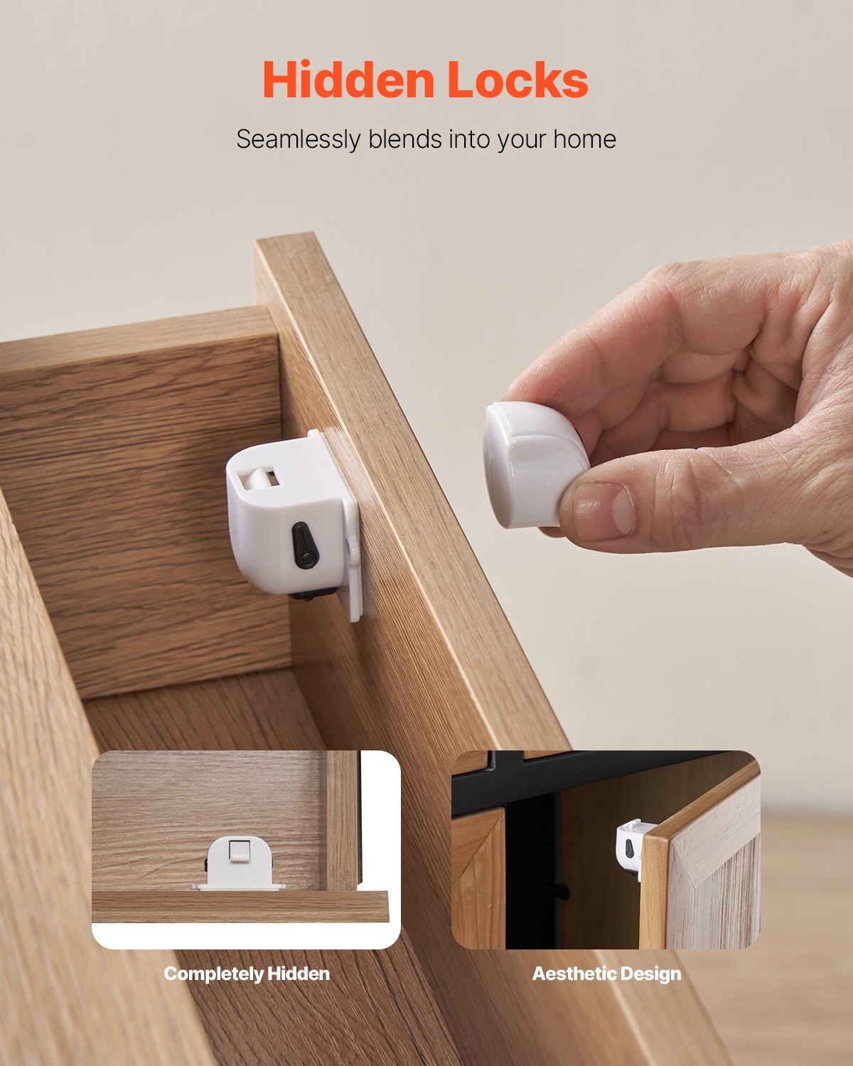 Child Safety Magnetic Cabinet Locks 20 Packs