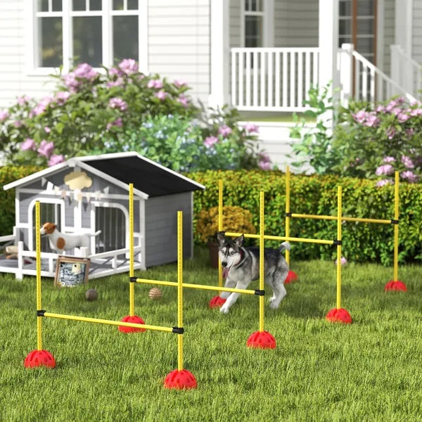 4 Piece Dog Agility Course Backyard Set