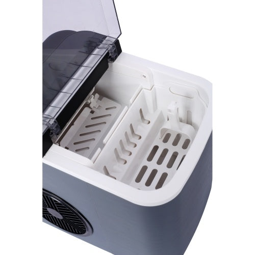 Ice Maker Countertop, Portable Ice Machine, Self-Cleaning Ice Makers With Basket And Scoop,