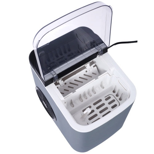 Ice Maker Countertop, Portable Ice Machine, Self-Cleaning Ice Makers With Basket And Scoop,