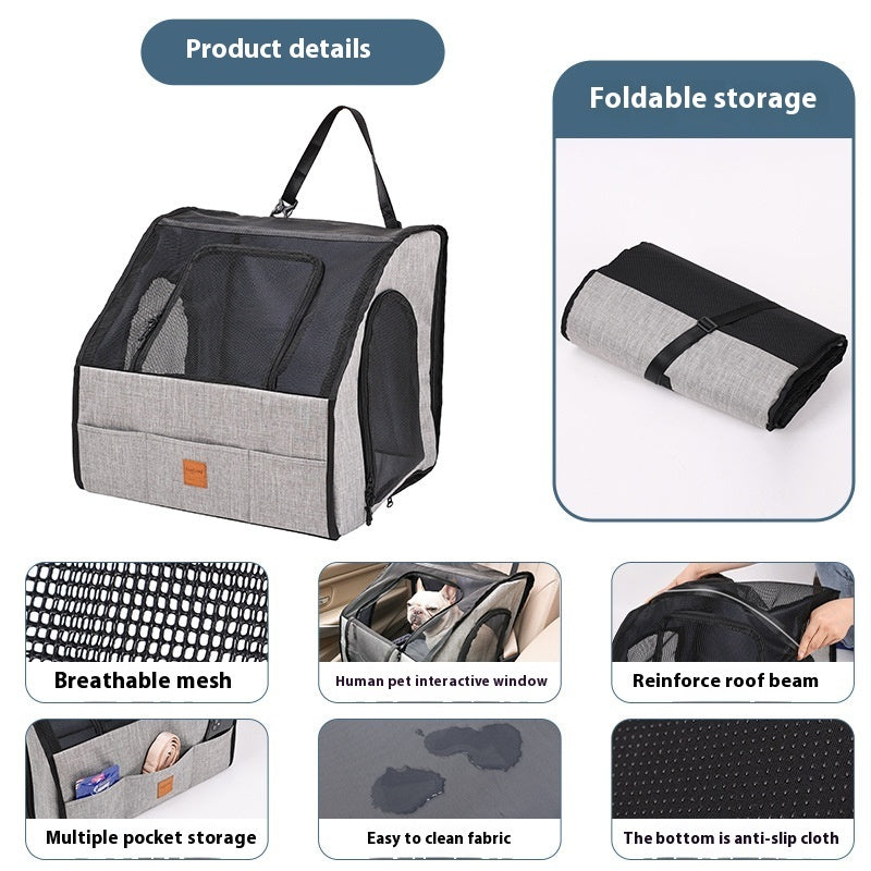 Portable Foldable Car Waterproof  Pet Cage