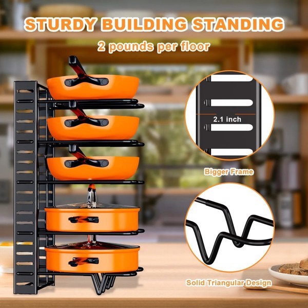 2 Pieces Of Kitchen Organization And Storage Racks,