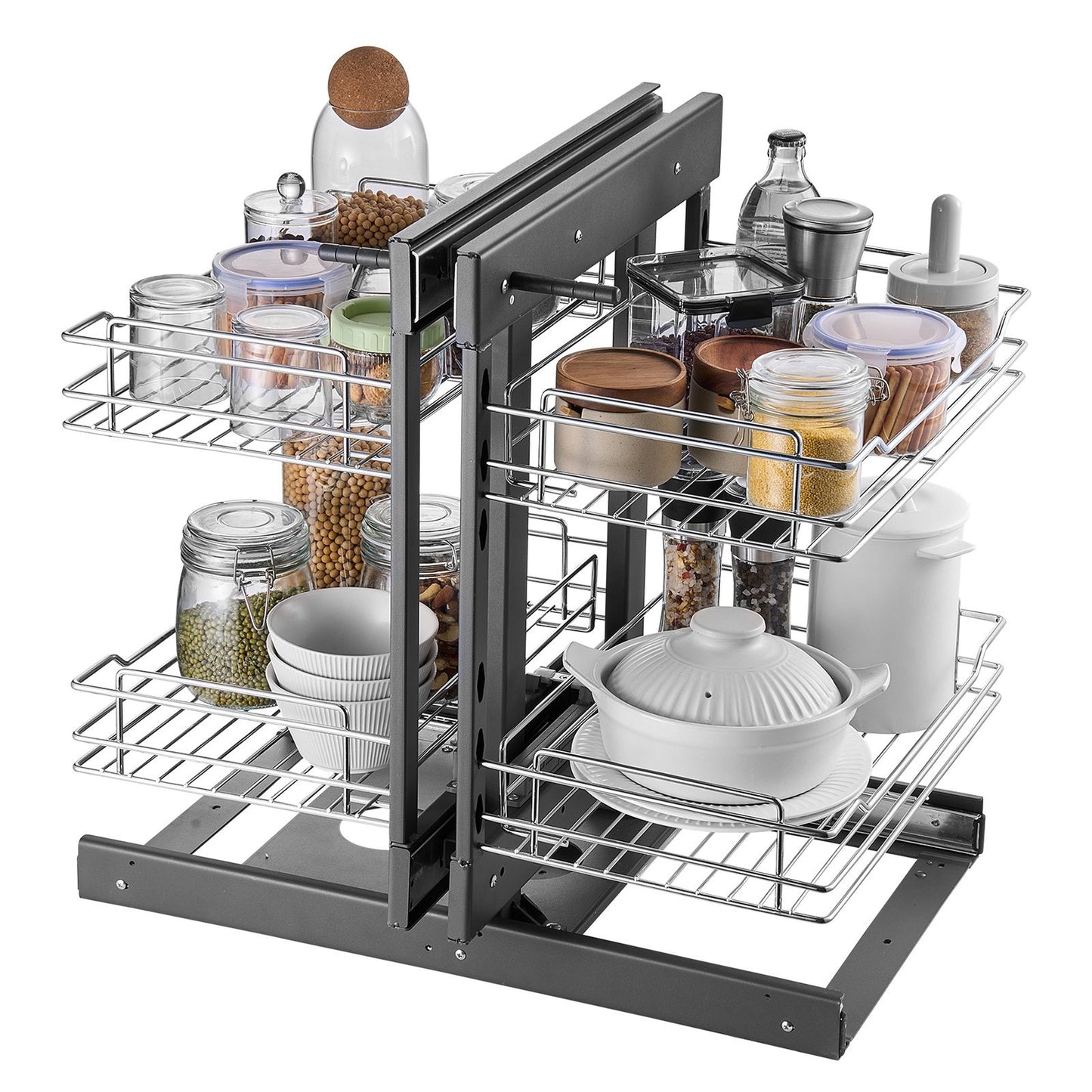 4 Shelf Blind Corner Pull Out Organizer