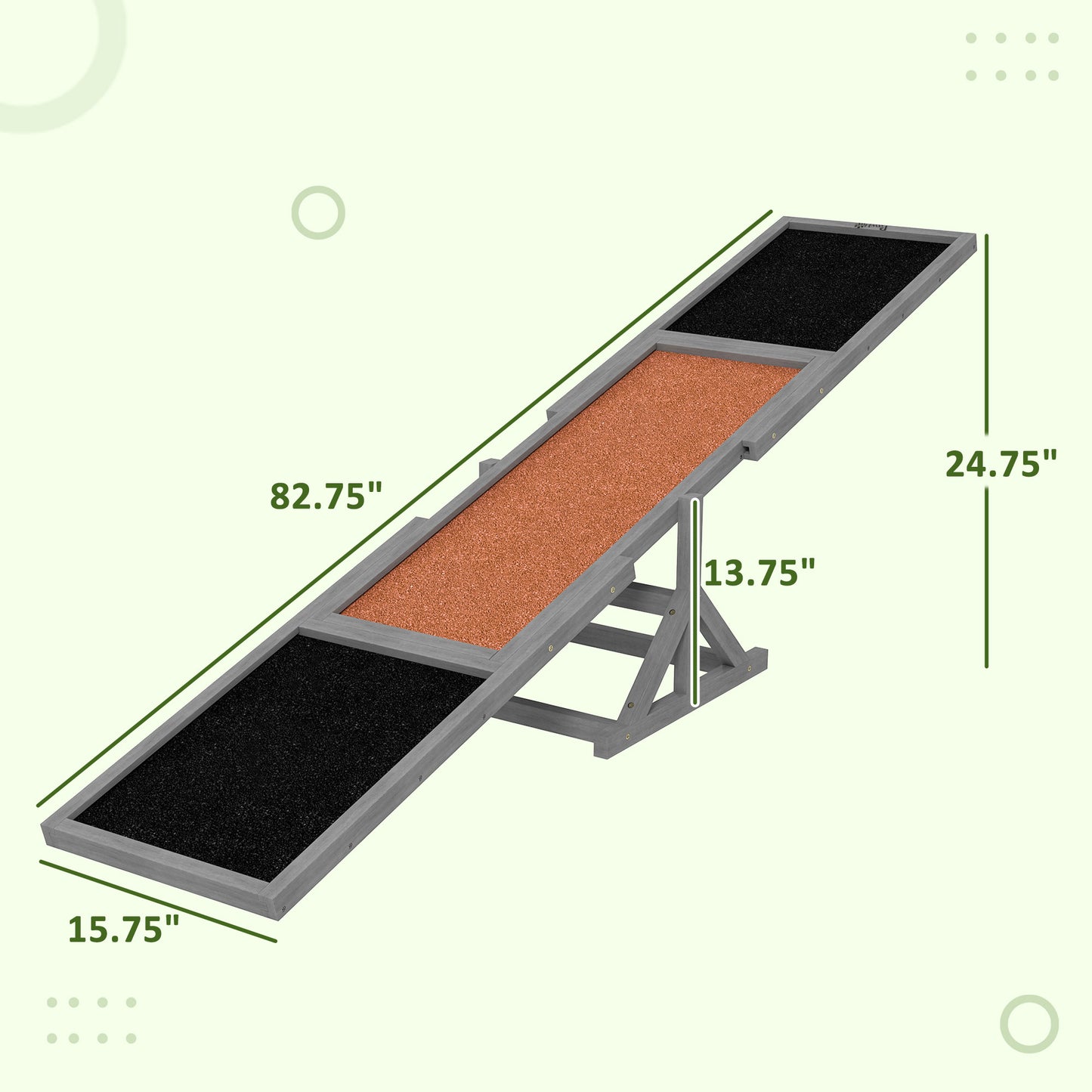 Wooden Dog Agility Seesaw For Training And Exercise