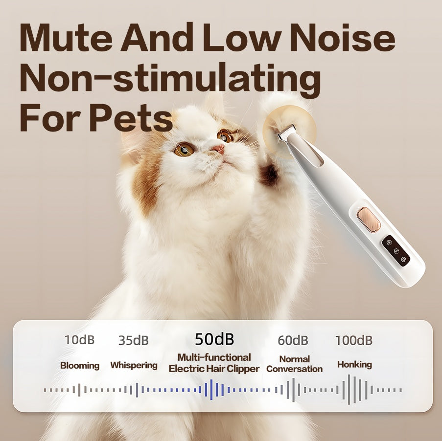 Pet Paw Trimmer 1Pack,Rechargeable Quiet Hair Trimmer